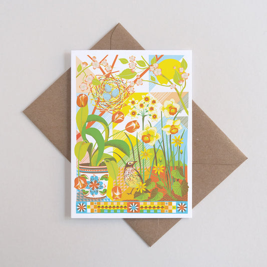 Printer Johnson, Vicki Johnson | April, Greeting Card