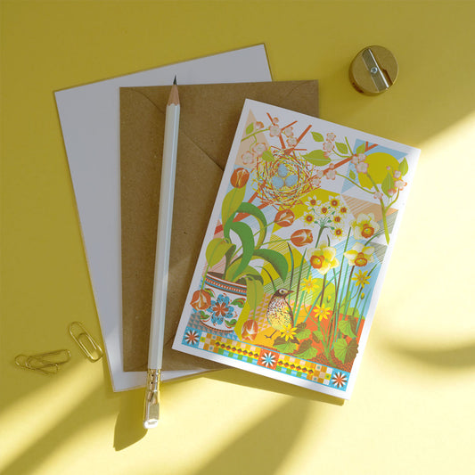 Printer Johnson, Vicki Johnson | April, Greeting Card