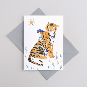 Printer Johnson, Laurel Pettitt | Tiger Hug, Greeting Card