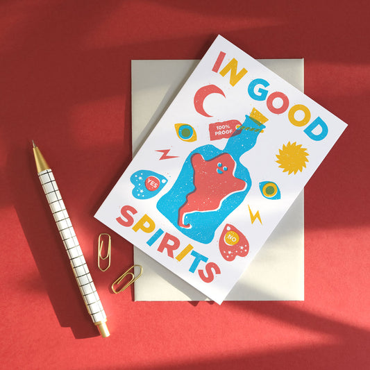 Printer Johnson, James Treadaway | In Good Spirits, Greeting Card