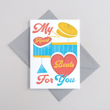 Printer Johnson, James Treadaway | My Heart Beats For You, Greeting Card