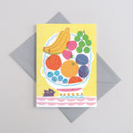 Printer Johnson, Dorothy Luo | Fruit Bowl Card, Greeting Card