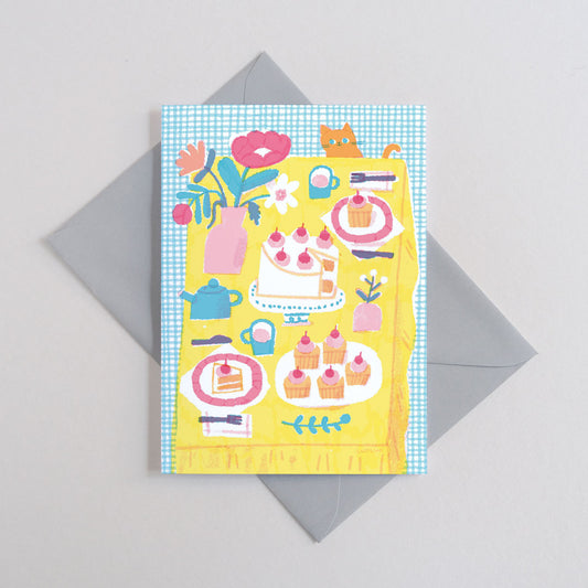 Printer Johnson, Dorothy Luo | Tea Party, Greeting Card