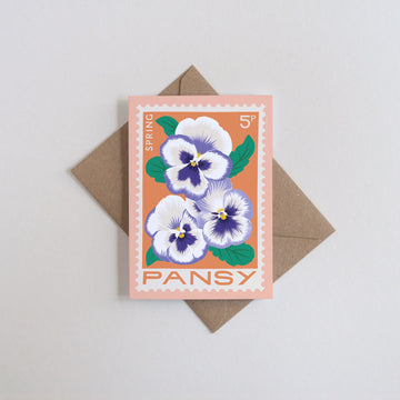 Printer Johnson, Vicki Johnson | Pansy, Mini Card