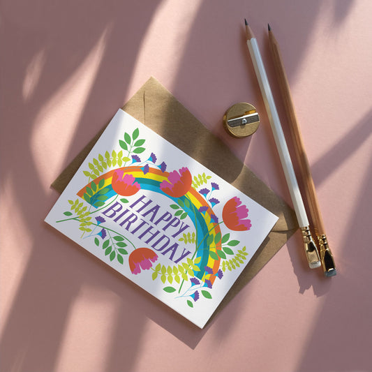 Printer Johnson, Vicki Johnson | Birthday Blooms, Greeting Card