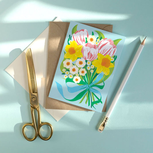 Printer Johnson, Vicki Johnson | Spring Bouquet, Greeting Card