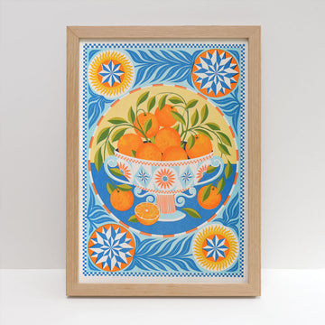 Printer Johnson, Vicki Johnson | Orange Bowl, Risograph Print, A3