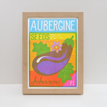 Printer Johnson, Vicki Johnson | Aubergine, Risograph Print, A4