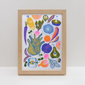 Printer Johnson, Vicki Johnson | Roots, Fruits & Shoots, Risograph Print, A4