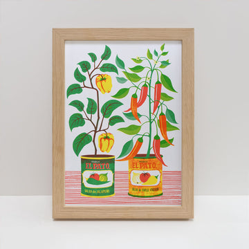 Printer Johnson, Vicki Johnson | Chilli Peppers, Risograph Print, A4