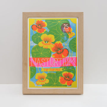 Printer Johnson, Vicki Johnson | Nasturtium, Risograph Print, A4