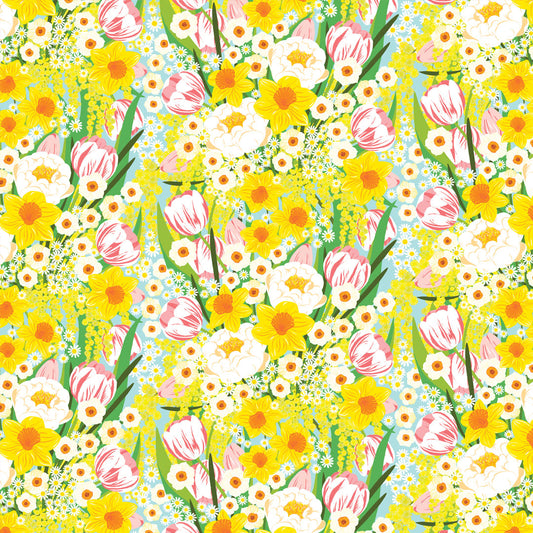 Printer Johnson, Vicki Johnson | Spring Bouquet, Wrapping Paper